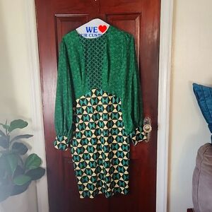 Green elegant dress size M